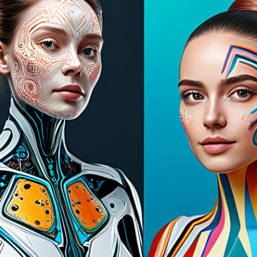 Home 31 **
"A modern graphic design showcasing the rise of AI art, featuring stylized representations of algorithms and digital paintbrushes, fully clothed, appropriate content, safe for work, perfect anatomy, natural proportions, professional, high quality digital illustration, vibrant colors, clean design."
**