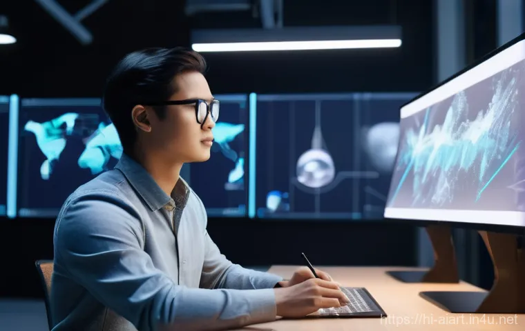 AI 예술과 인터랙티브 퍼포먼스 - **Prompt 1: Futuristic Interactive Art Gallery**
    "A diverse group of people, dressed in stylish ...