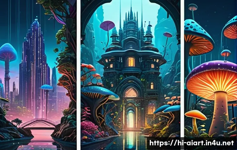 AI 예술과 애니메이션 배경 관련 이미지 1